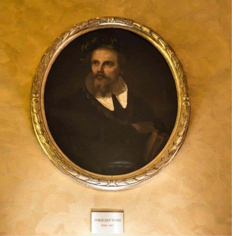 Il ritratto di Torquato Tasso appeso alle pareti del Caffè